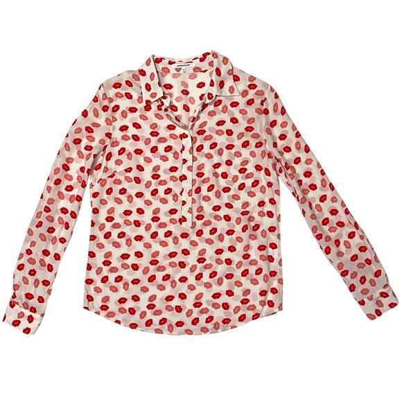 Emerson Fry Ribbons Blouse - Lipstick - Small - Picture 6 of 11